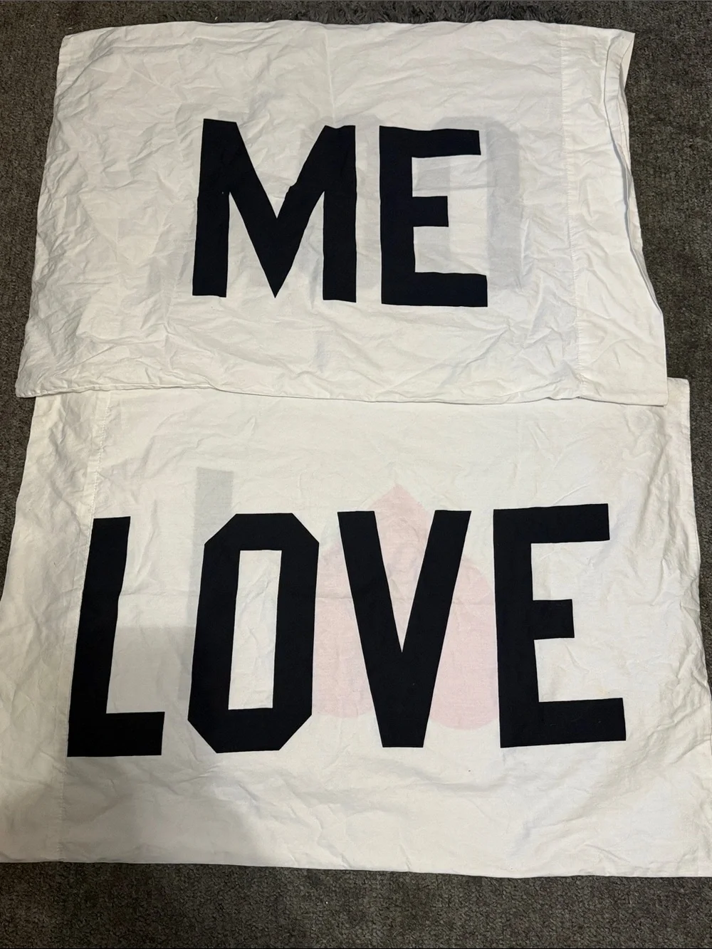 VTG* VS Pink Pillowcases lot of 2